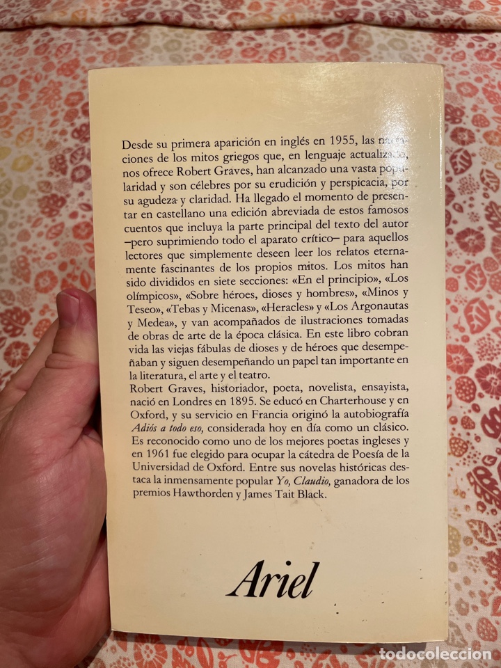 Libros de segunda mano: Los mitos griegos (Robert graves). Ariel. - Foto 2