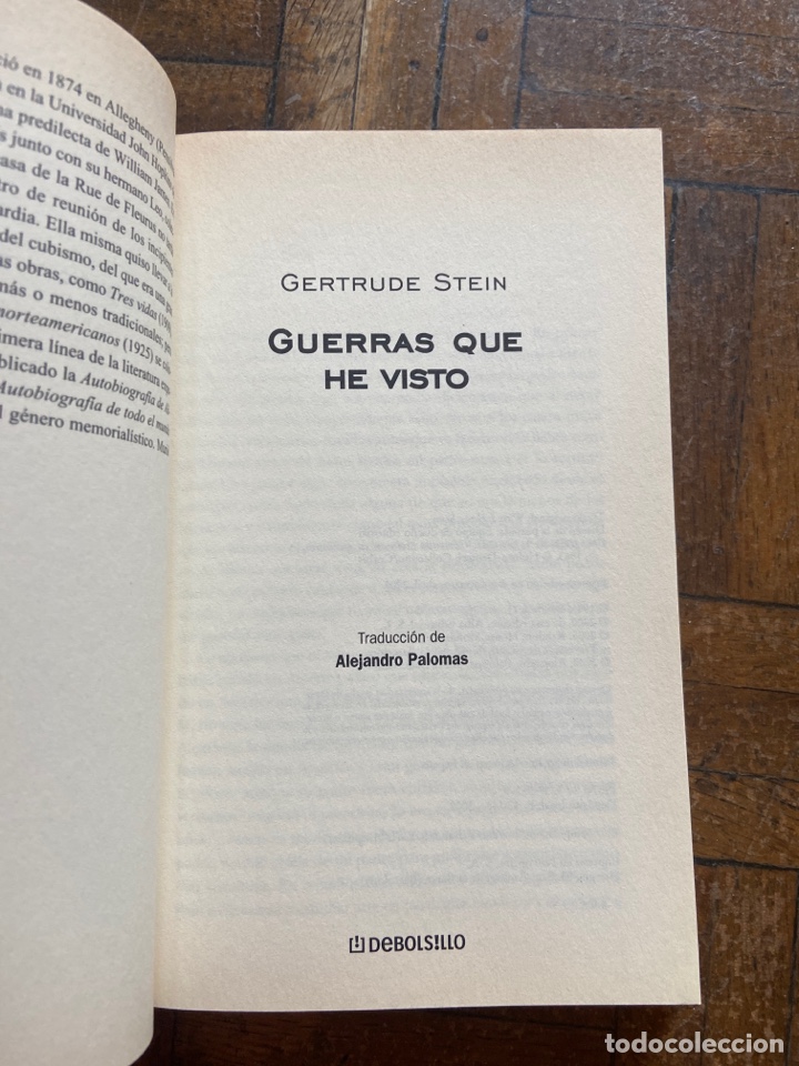 Libros de segunda mano: Guerras que he visto - Gertrude Stein - DeBolsillo (2003) - Foto 3