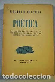 Libros de segunda mano: po&eacute;tica Wilhelm Dilthey - Foto 1