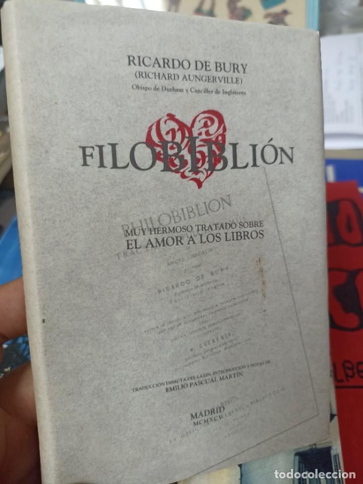 Libros de segunda mano: Ricardo De Bury. El filobiblion. - Foto 1