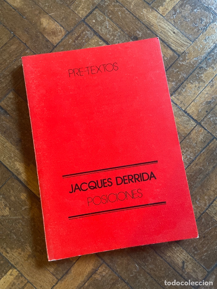 Libros de segunda mano: Posiciones - Jacques Derrida - Pre Textos (1977) - Foto 1