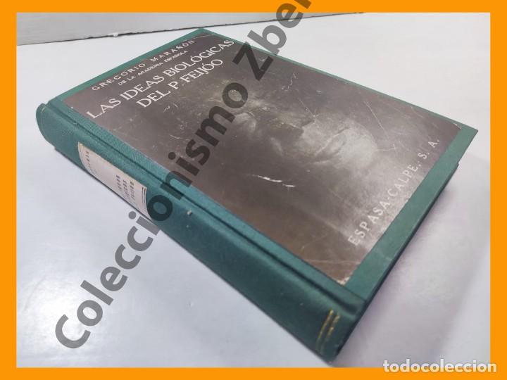 Libros de segunda mano: Las ideas biologicas del Padre Feijoo - Gregorio Mara&ntilde;on - Foto 1
