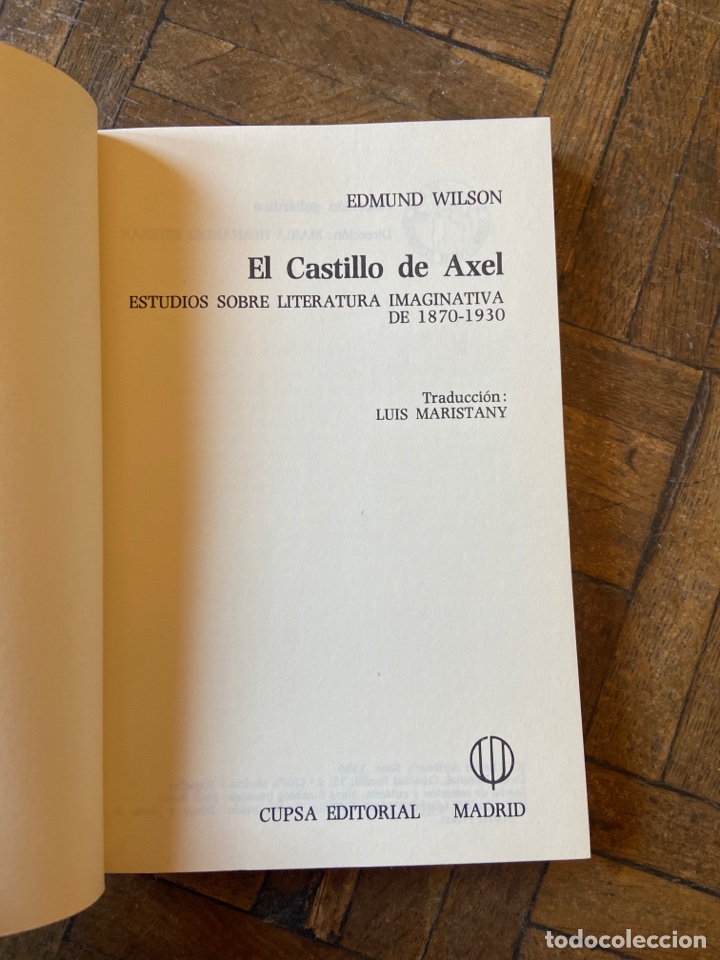 Libros de segunda mano: El castillo de Axel - Edmund Wilson - Cupsa (1969) - Foto 3