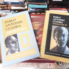 Libros de segunda mano: PABLO ANTONIO CUADRA . ENSAYOS . 2 TOMOS . CENTRO CULTURAL CENTRO DE AMÉRICA . 2003 . NICARAGUA. Lote 361581765