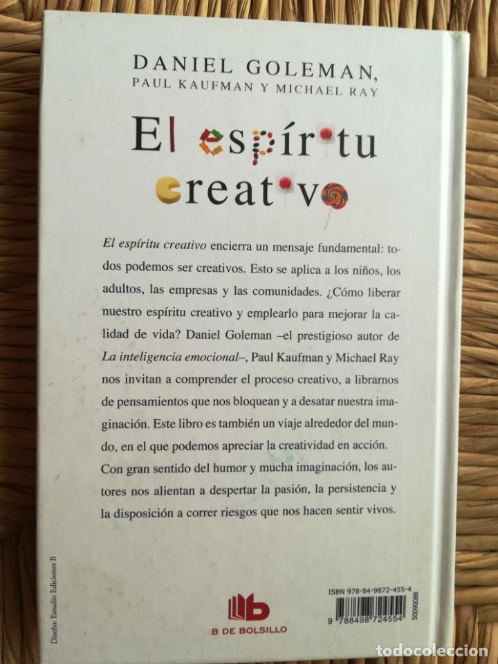 Libros de segunda mano: El esp&iacute;ritu creativo. Daniel Goleman, Paul Kaufman, Michael Ray - Foto 2