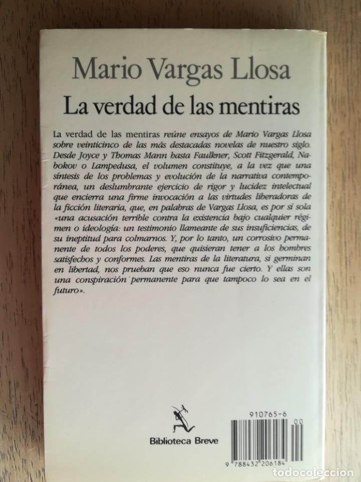 Libros de segunda mano: La verdad de las mentiras. Mario Vargas Llosa - Foto 2