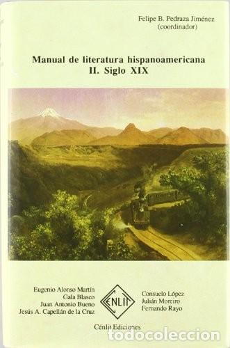 Libros de segunda mano: Felipe Pedraza y otros. Manual de literatura hispanoamericana. Tomo II. Siglo XIX