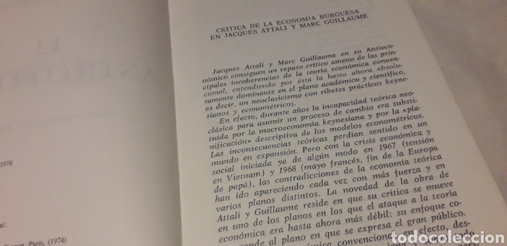 Libros de segunda mano: EL ANTIECONOMICO, JACQUES ATTALI, MARC GUILLAUME, - Foto 3
