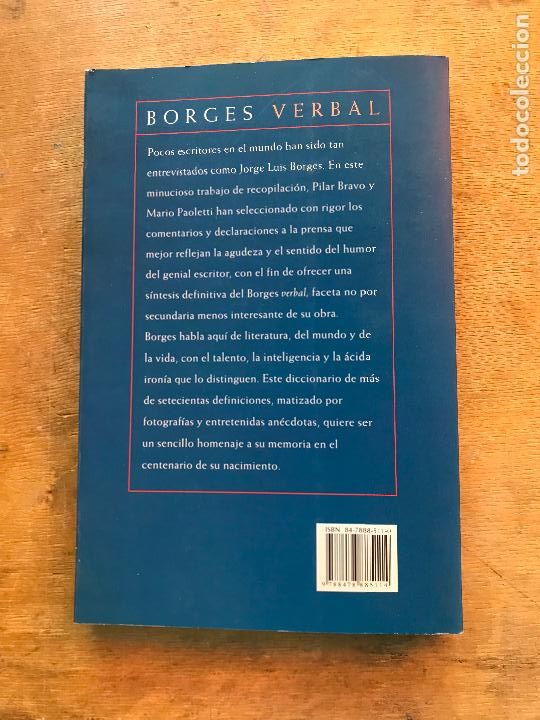 Libros de segunda mano: PILAR BRAVO Y MARIO PAOLETTI. BORGES VERBAL. - Foto 6