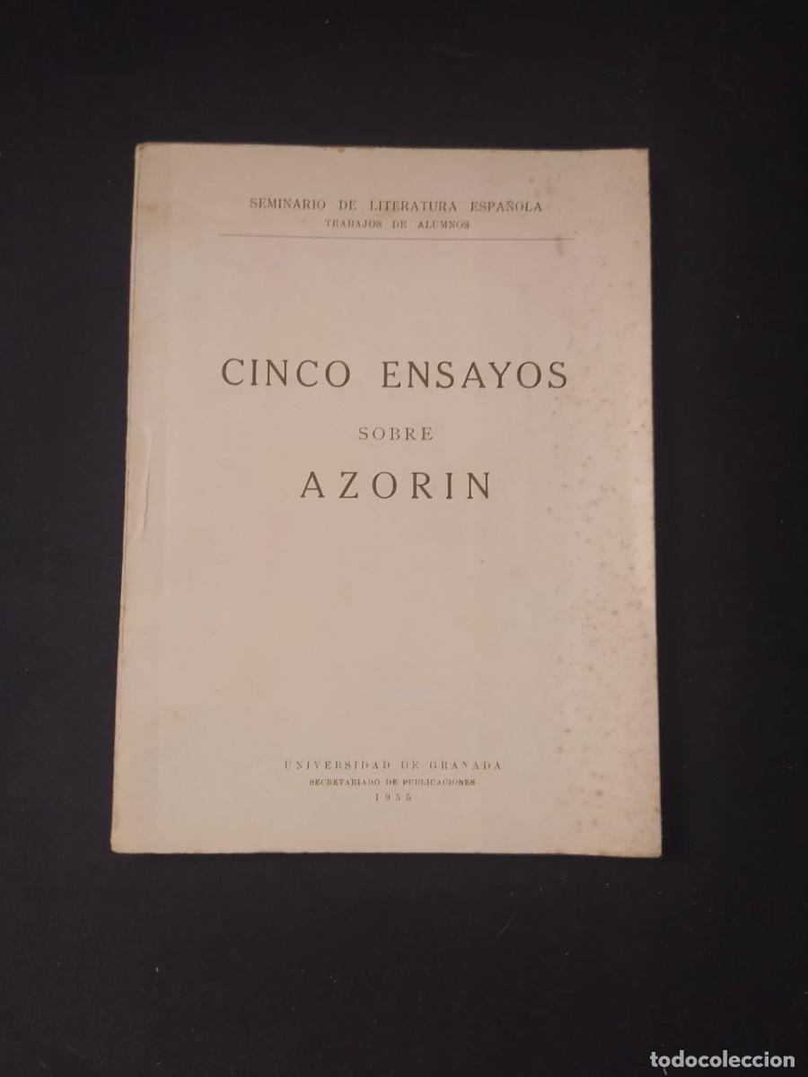 Libros de segunda mano: CINCO ENSAYOS SOBRE AZORIN. UNIVERSIDAD DE GRANADA. 1955. - Foto 1