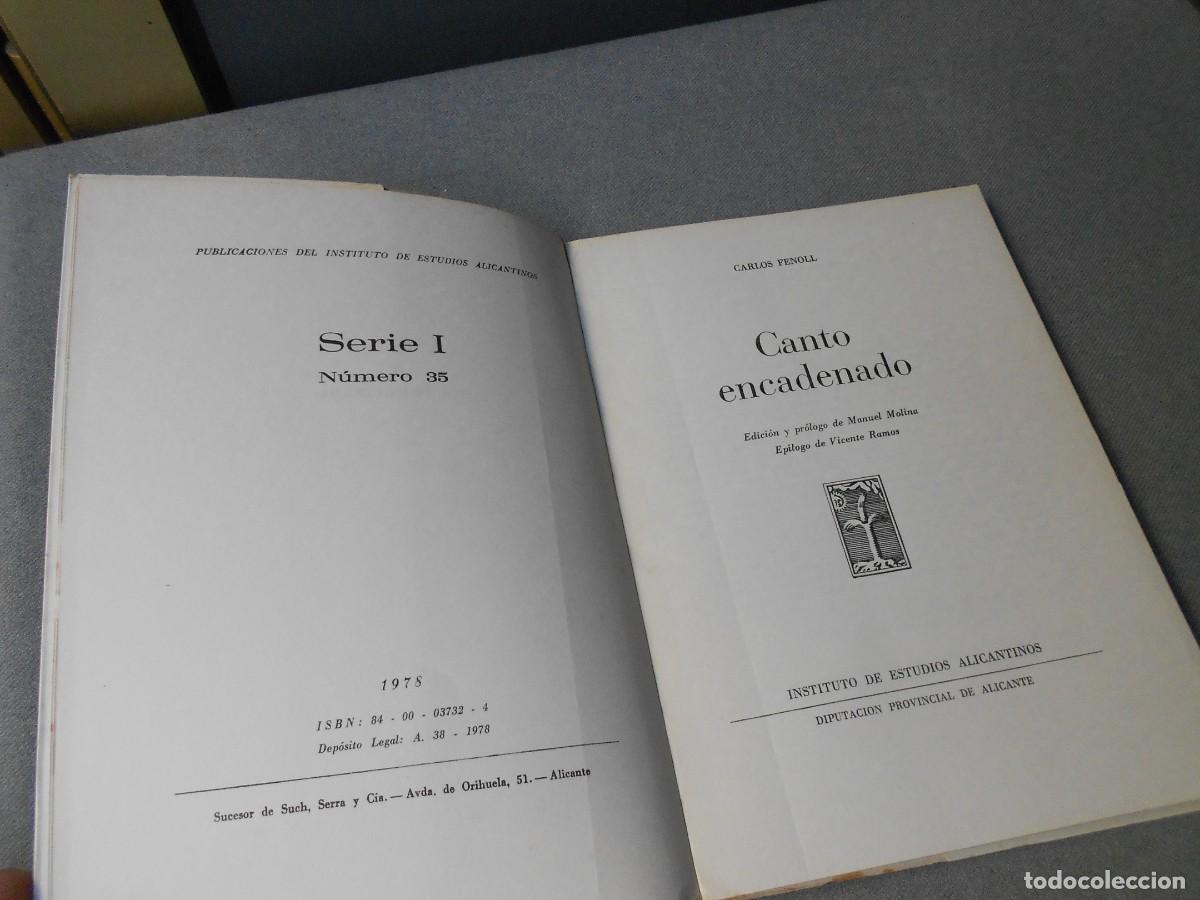 Libros de segunda mano: CANTO ENCADENADO - Foto 2