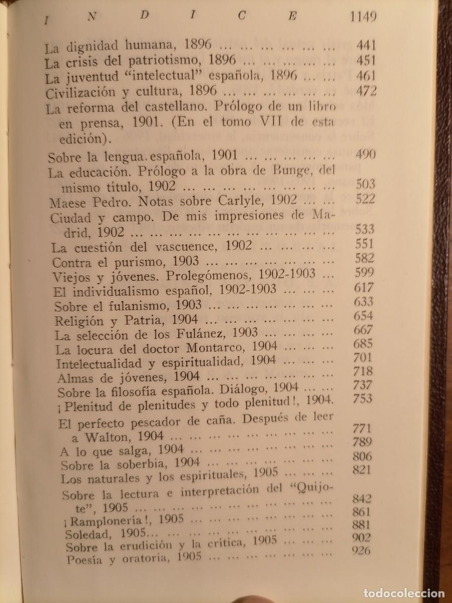 Libros de segunda mano: Miguel de Unamuno Obras completas III - Foto 12