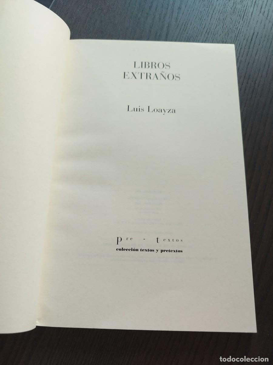 Libros de segunda mano: Libros extra&ntilde;os. Luis Loayza. Pre Textos 2000. - Foto 2
