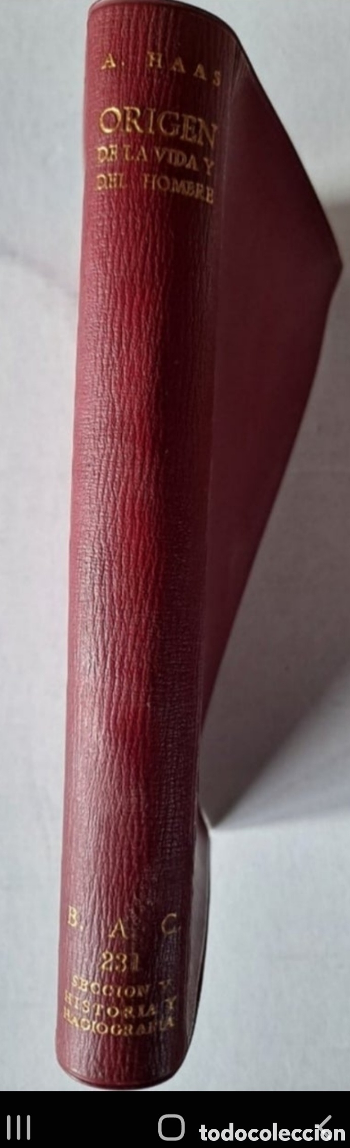 Libros de segunda mano: ORIGEN DE LA VIDA Y DEL HOMBRE. - Foto 1