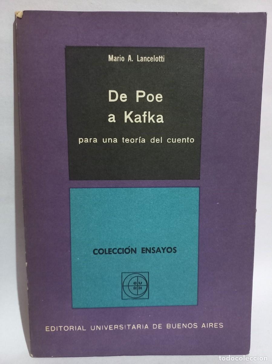 Libros de segunda mano: Mario A. Lancelotti - De Poe a Kafka - LM - Primera edici&oacute;n - 1965