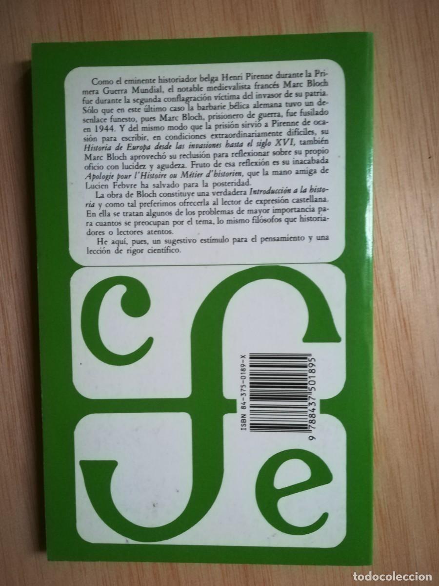 Libros de segunda mano: Introducci&oacute;n a la Historia. M. Bloch - Foto 2