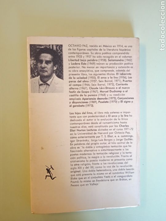 Libros de segunda mano: Los hijos del limo. Octavio Paz. - Foto 2