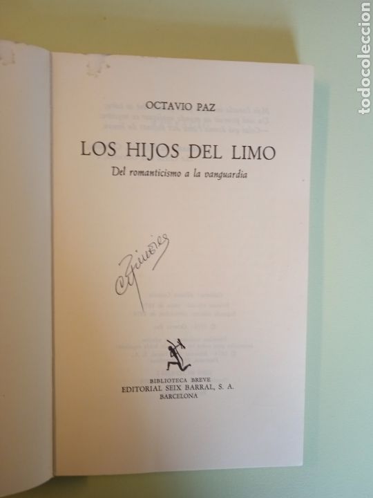 Libros de segunda mano: Los hijos del limo. Octavio Paz. - Foto 3