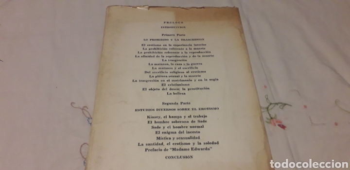 Libros de segunda mano: EL EROTISMO, GEORGES BATAILLE, - Foto 4