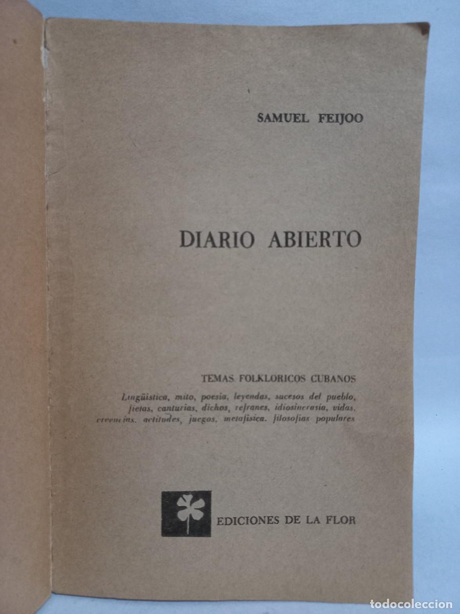Libros de segunda mano: Samuel Feij&oacute;o - Diario Abierto - 1970 - Foto 3