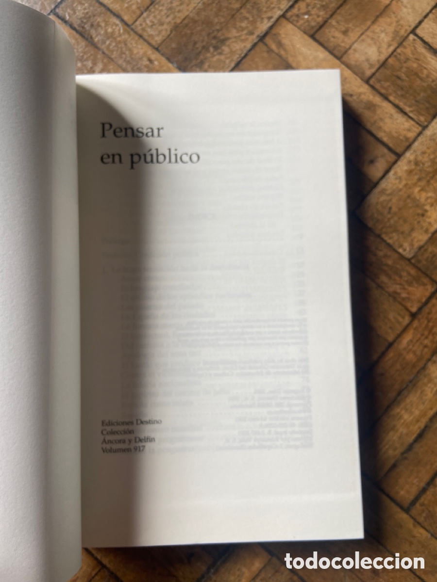 Libros de segunda mano: Pensar en p&uacute;blico - Eugenio Tr&iacute;as - Destino (2001) - Foto 3