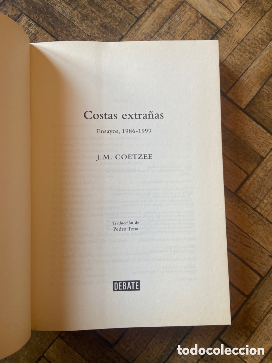 Libros de segunda mano: Costas extra&ntilde;as - J.M. Coetzee - Debate (2004) - Foto 3