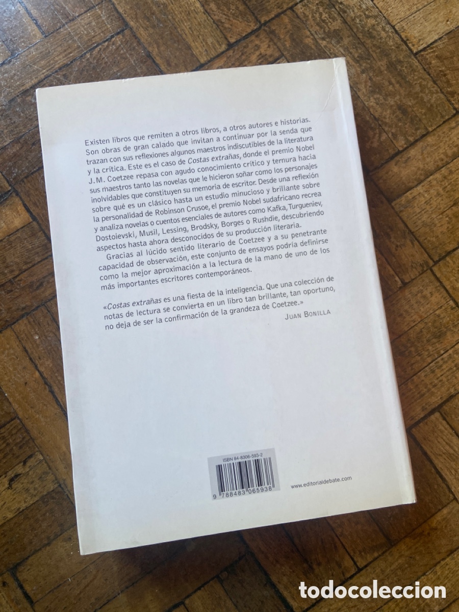 Libros de segunda mano: Costas extra&ntilde;as - J.M. Coetzee - Debate (2004) - Foto 5