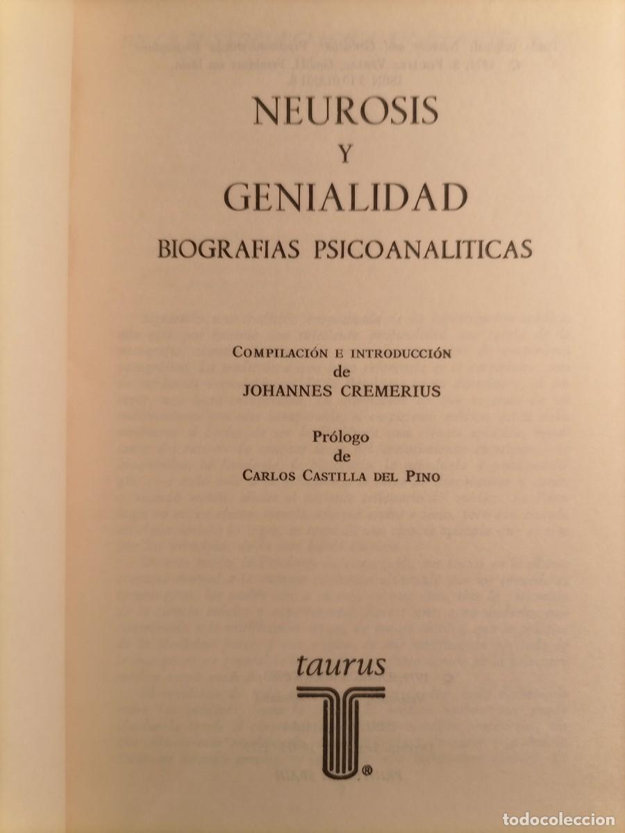 Libros de segunda mano: Neurosis y genialidad - Foto 2