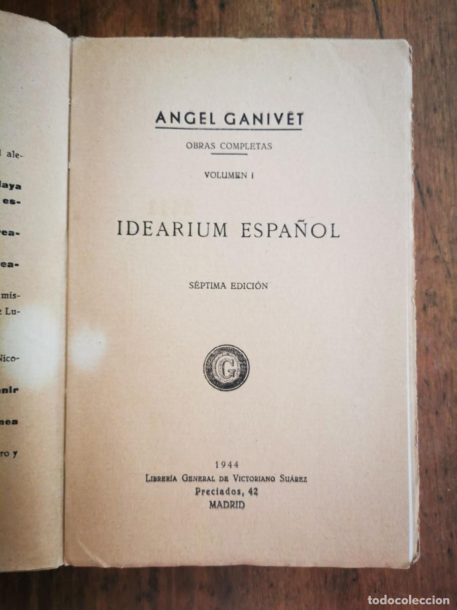 Libros de segunda mano: GAVINET, &Aacute;ngel. Idearium espa&ntilde;ol - Foto 2
