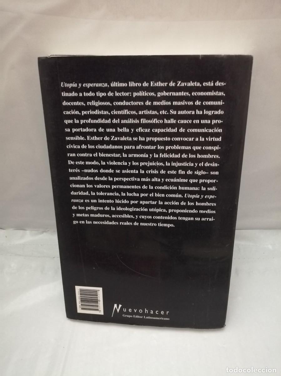 Libros de segunda mano: UTOP&Iacute;A Y ESPERANZA (DEDICATORIA Y FIRMA AUT&Oacute;GRAFA DE AUTORA) PRIMERA EDICI&Oacute;N - Foto 2