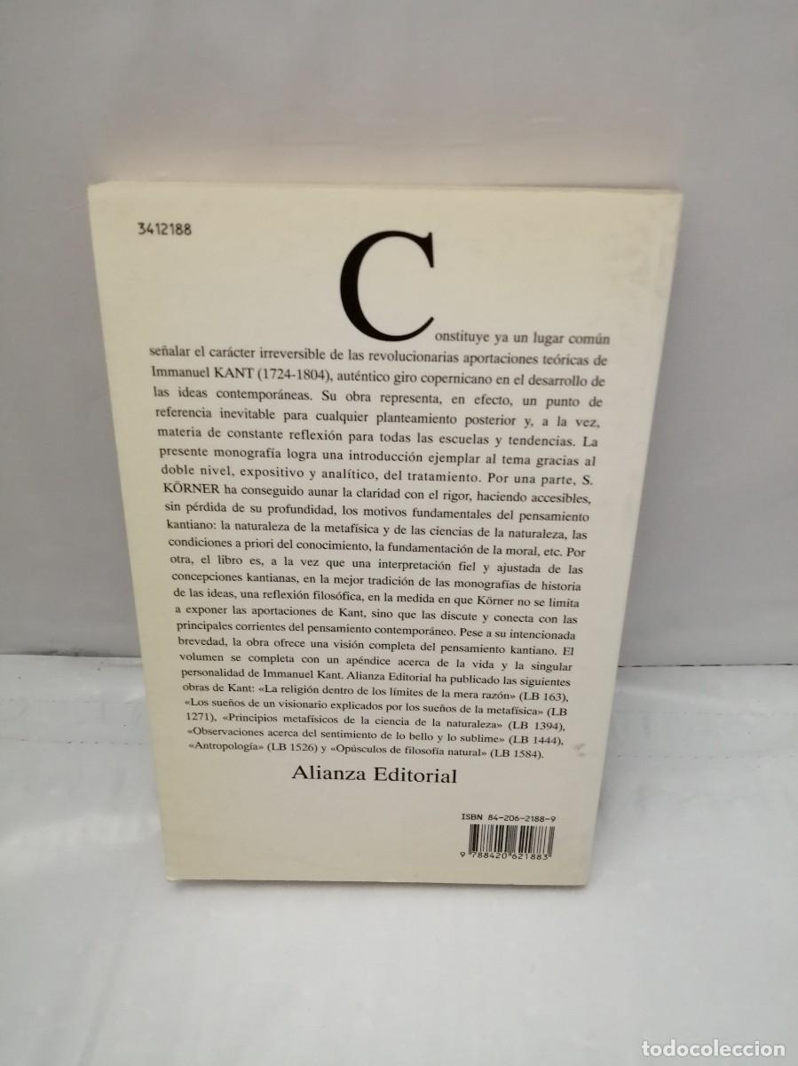 Libros de segunda mano: KANT (COL. ALIANZA UNIVERSIDAD) - Foto 2