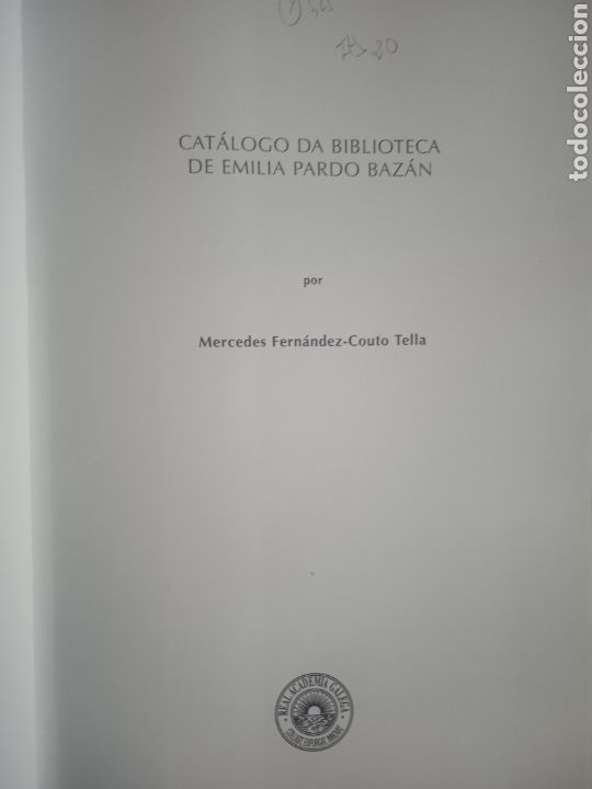 Libros de segunda mano: Cat&aacute;logo da Biblioteca de Emilia Pardo Baz&aacute;n. - Foto 3