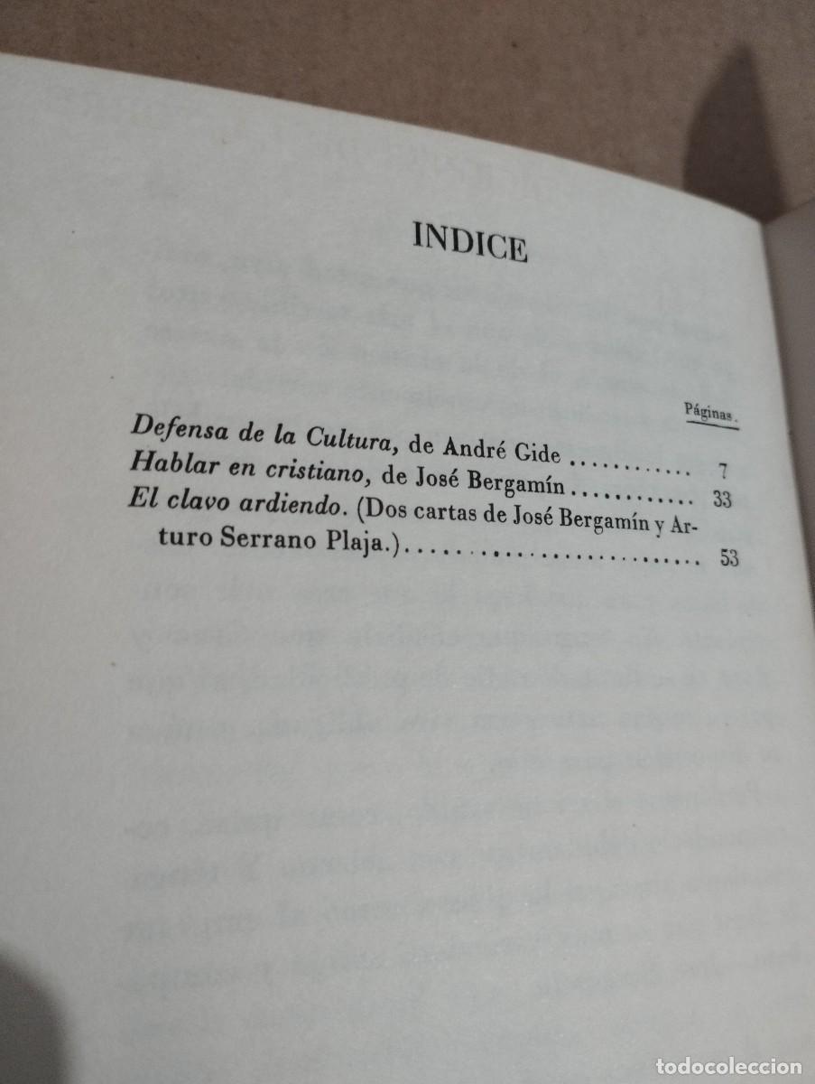 Libros de segunda mano: DEFENSA DE LA CULTURA (ANDR&Eacute; GIDE) - Foto 3