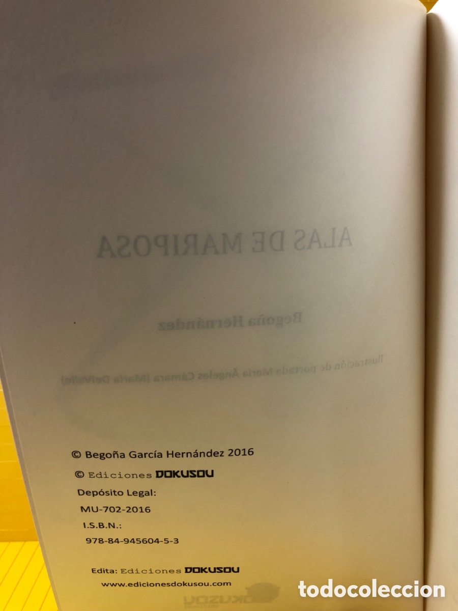 Libros de segunda mano: ALAS DE MARIPOSA ● BEGO&Ntilde;A HERNANDEZ ● ● - Foto 3