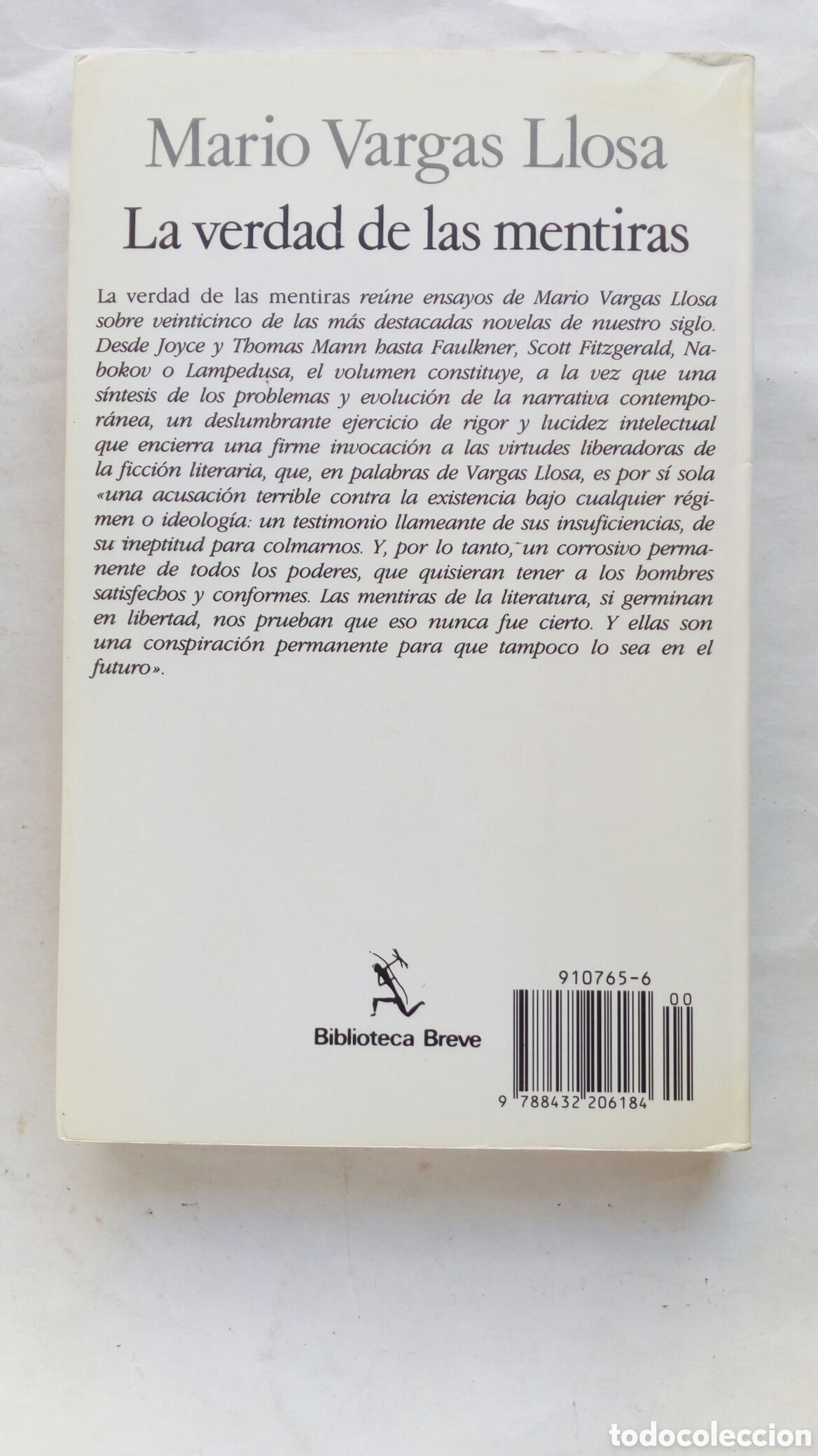 Libros de segunda mano: La verdad de las mentiras. Mario Vargas Llosa. - Foto 2