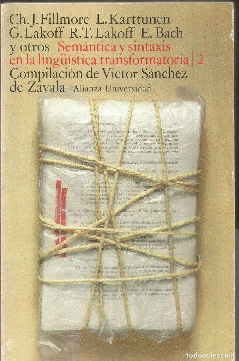 Libros de segunda mano: SEMANTICA Y SINTAXIS EN LA LINGUISTICA TRANSFORMATORIA 2. ALIANZA - Foto 1