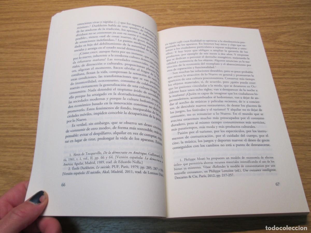 Libros de segunda mano: GILLES LIPOVETSKY. DE LA LIGEREZA. EDITORIAL ANAGRAMA 2016 - Foto 6