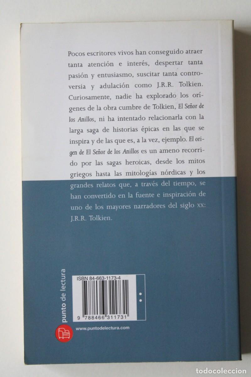 Libros de segunda mano: Lin Carter - Tolkien. El origen de El se&ntilde;or de los anillos - Ediciones B - Foto 3
