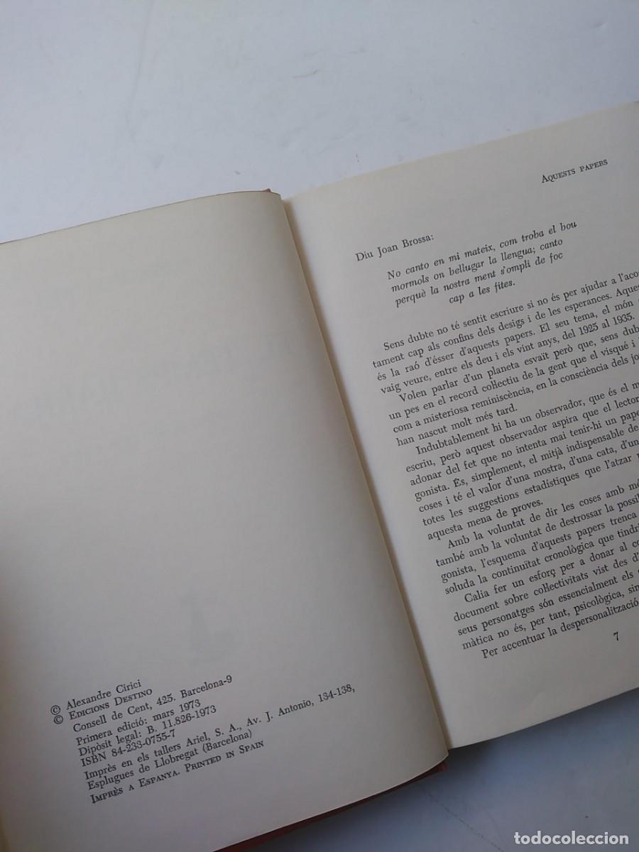 Libros de segunda mano: EL TEMPS BARRAT de Alexandre Cirici - Foto 2