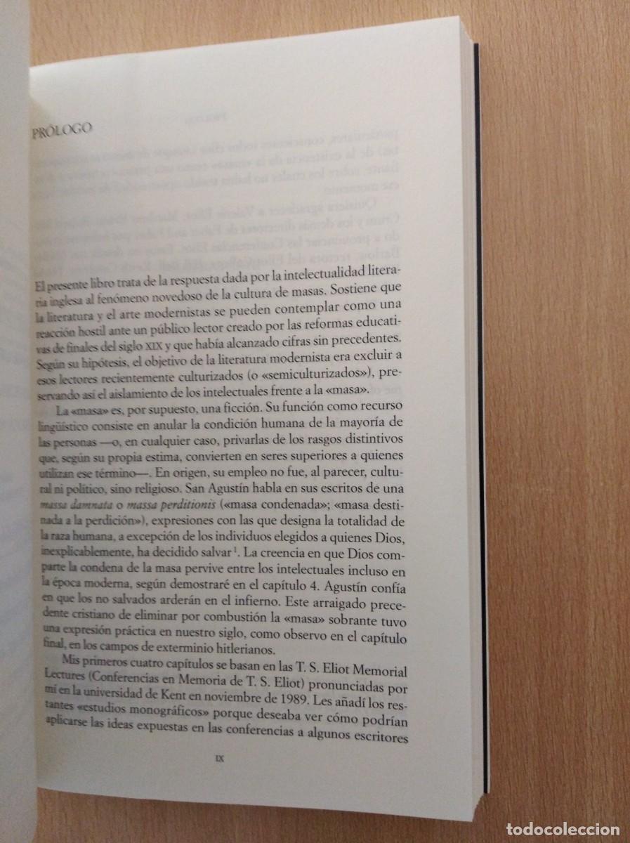 Libros de segunda mano: LOS INTELECTUALES Y LAS MASAS. John Carey - Foto 5