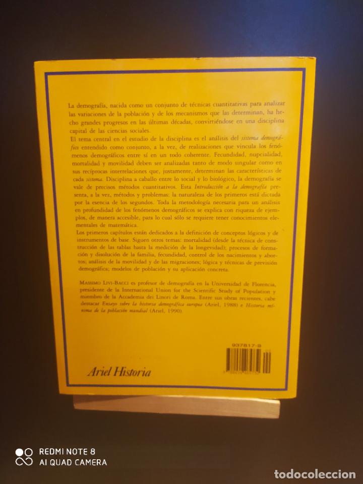 Libros de segunda mano: Introducci&oacute;n a la demograf&iacute;a - Massimo Livi-Bacci - Foto 2