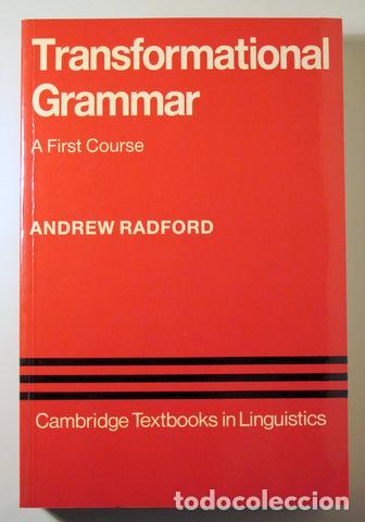 Libros de segunda mano: RADFORD, Andrew - TRANSFORMATIONAL GRAMMAR. A First Course - Cambridge 1989 - Foto 1
