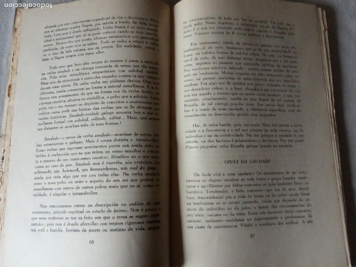 Libros de segunda mano: La saudade. Galaxia. 1953. - Foto 5