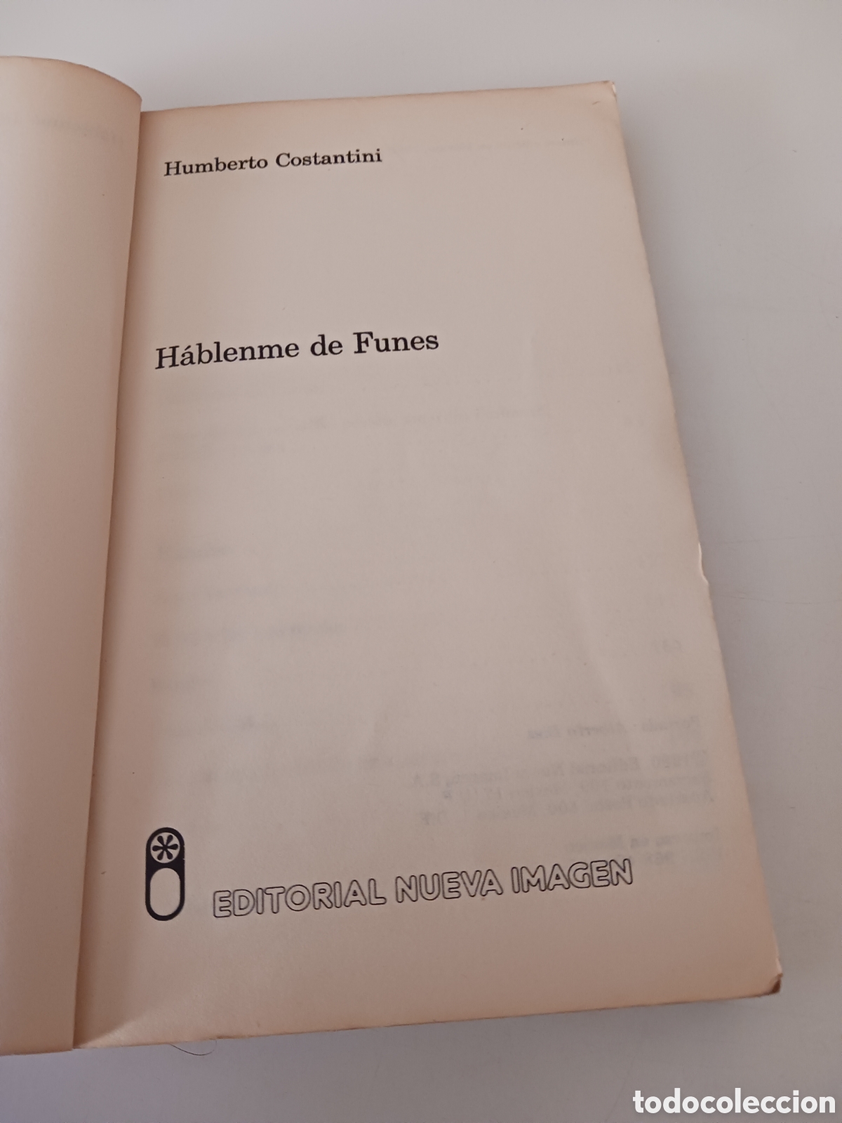 Libros de segunda mano: H&aacute;blenme de Funes, Humberto Constantini 1980 ref E1 - Foto 2