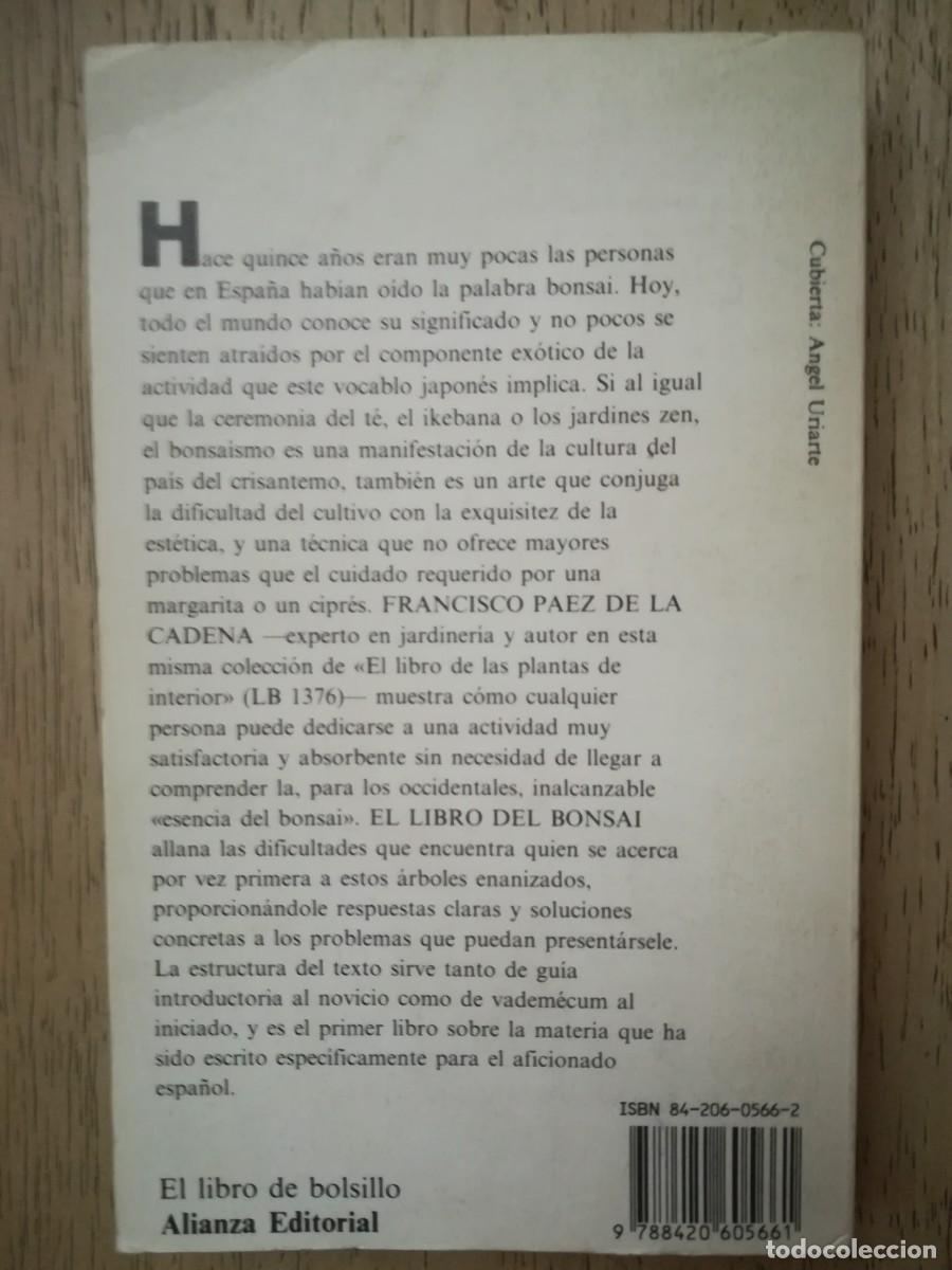 Libros de segunda mano: El libro del bonsai. Francisco P&aacute;ez de la Cadena - Foto 2