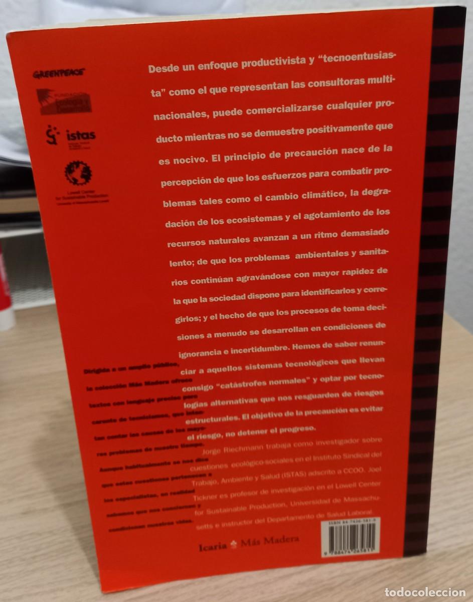 Libros de segunda mano: EL PRINCIPIO DE PRECAUCI&Oacute;N - RIECHMANN / TICKNER - Foto 2