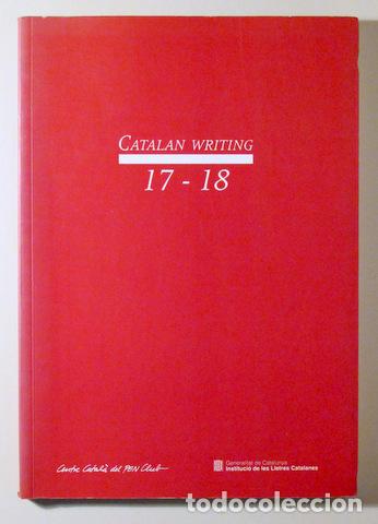Libros de segunda mano: CATALAN WRITING 17-18 - Barcelona 2002 - Ilustrado - Foto 1
