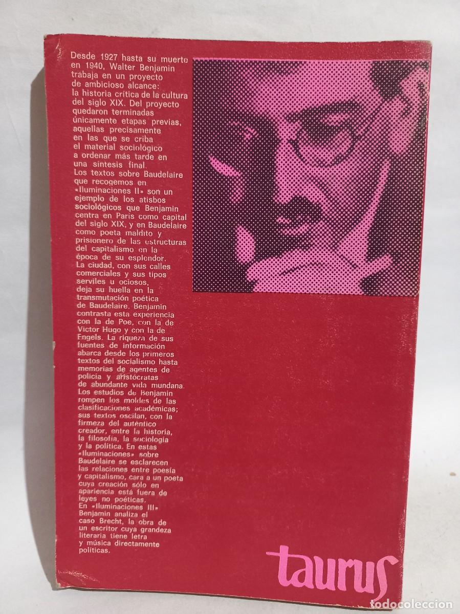 Libros de segunda mano: Walter Benjamin - Iluminaciones II (Baudelaire) - 1972 - Foto 4