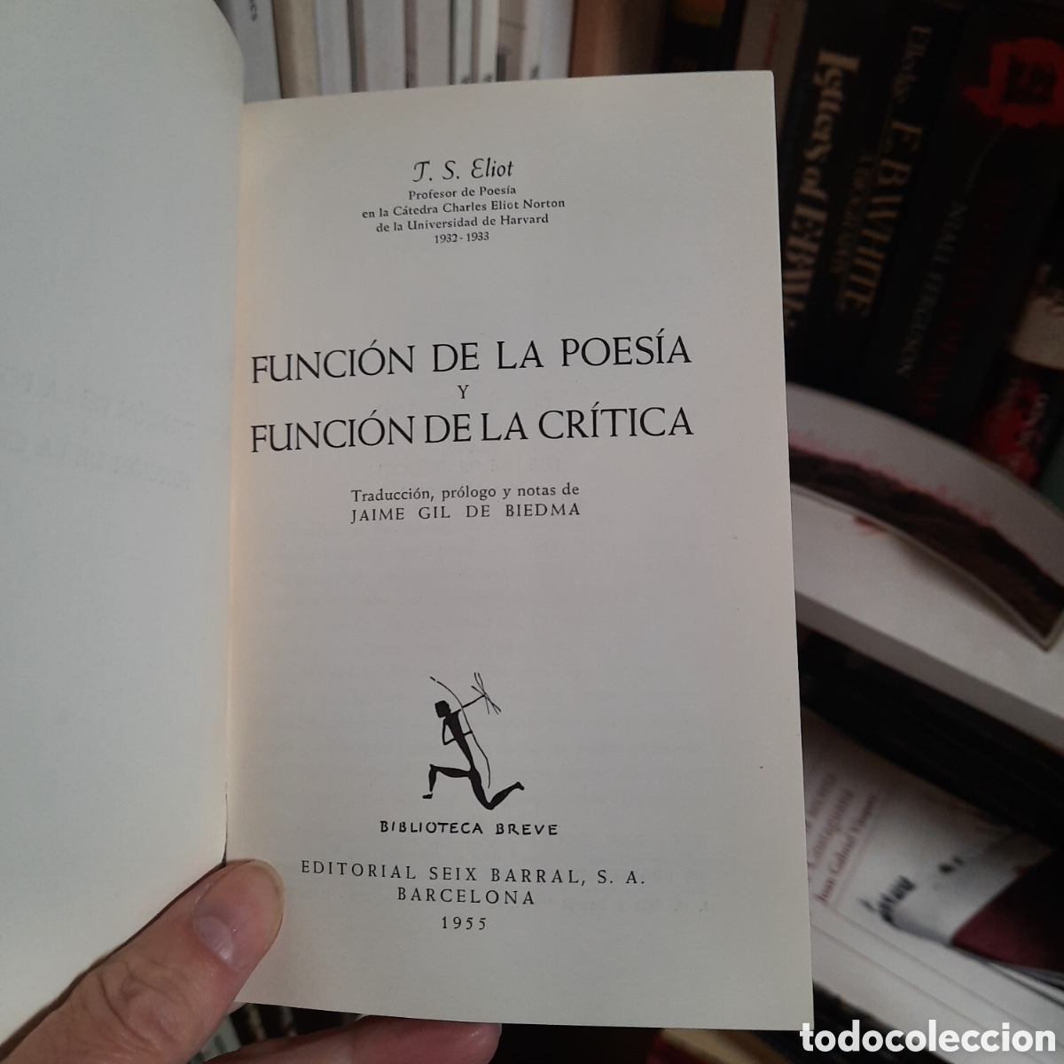 Libros de segunda mano: Funci&oacute;n de la poes&iacute;a y funci&oacute;n de la cr&iacute;tica, TS Eliot - Foto 2