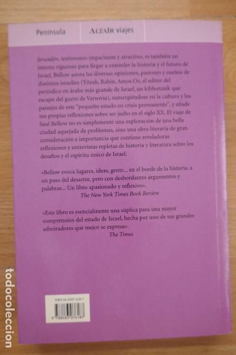 Libros de segunda mano: BELLOW, Saul - JERUSAL&Eacute;N - 1&ordf; Edici&oacute;n 2004 - Foto 6